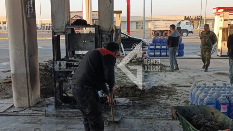 Yanacaqdoldurma məntəqəsində yanğın baş verib