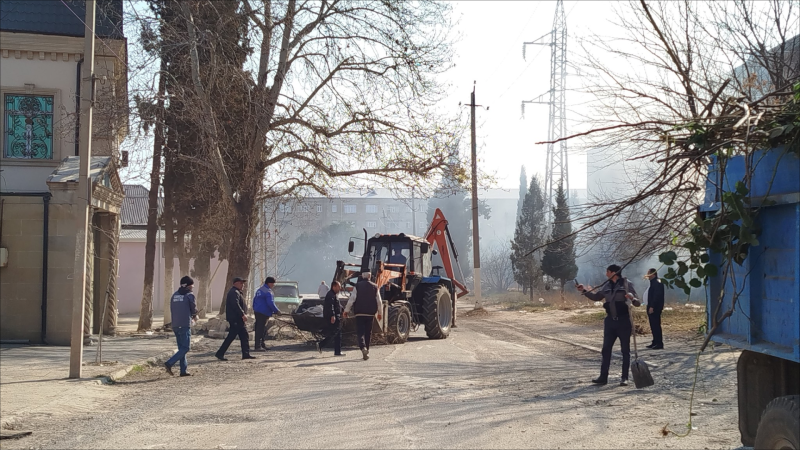 Gəncədə növbəti təmizlik işləri aparılıb - FOTO