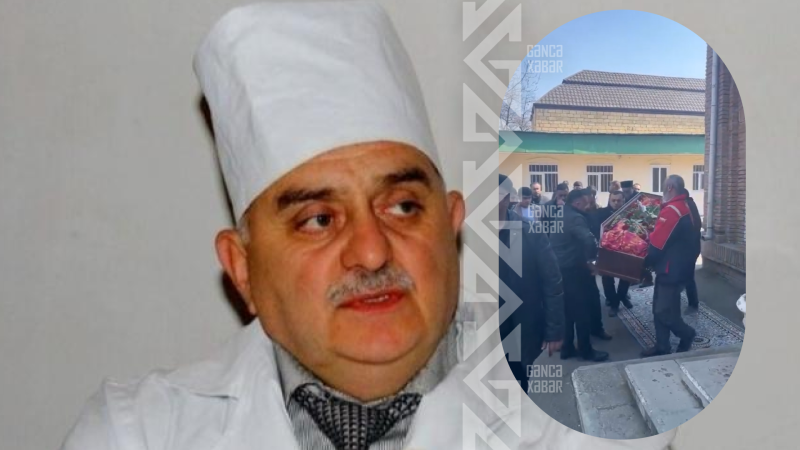 Gəncədə tanınmış həkimin dəfn mərasimi keçirilib - VİDEO