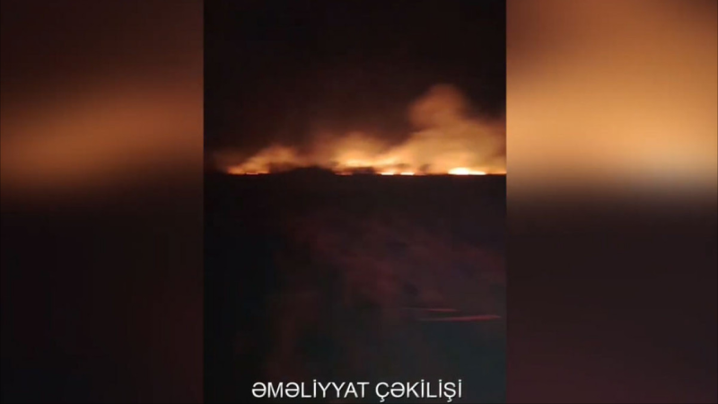 Goranboyda yanğın baş verib