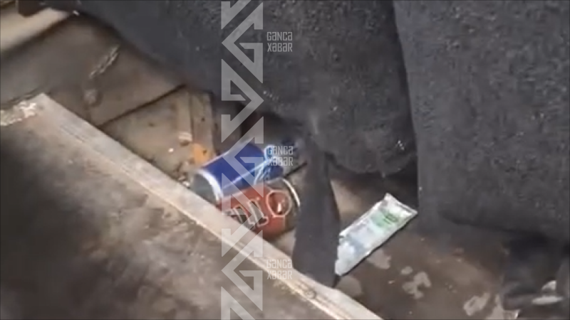 Gəncədə avtobuslar zibilliyə çevrilib - VİDEO