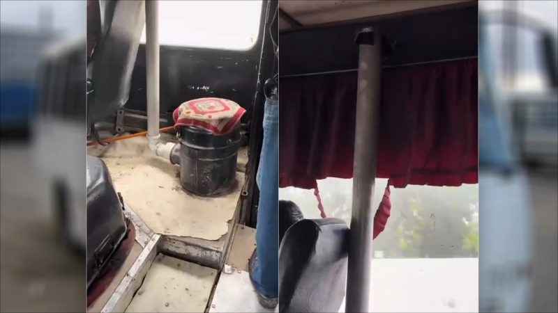 Gəncədə avtobusda qeyri-adi qurğu - VİDEO + YENİLƏNİB