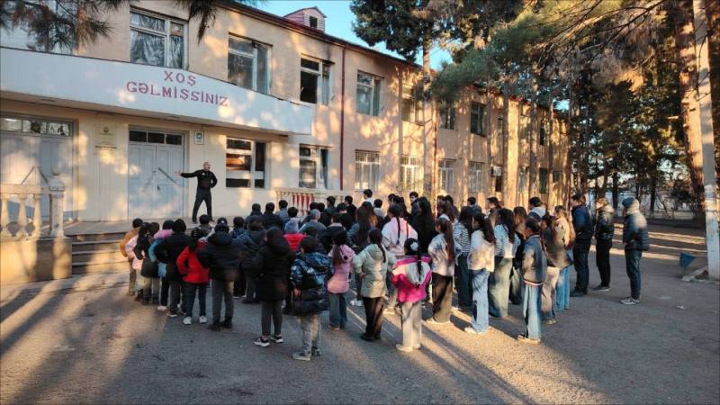 Ağstafada məktəb işıqsız qalıb