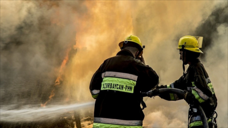 Gəncədə yanğın olub