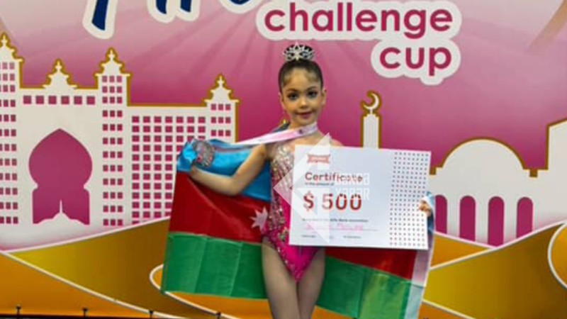 Gəncəli gimnast beynəlxalq turnirdə ikinci yerə layiq görüldü - FOTO