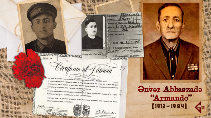 İtaliyada vuruşmuş gəncəli partizan “Armando”