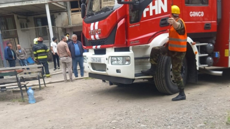 Gəncədə mənzildə partlayış baş verib