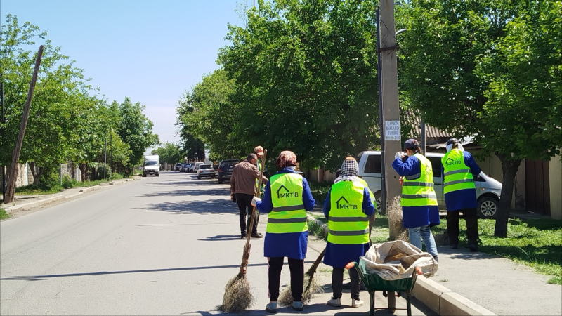 Gəncədə genişmiqyaslı təmizlik işləri görülüb - FOTO
