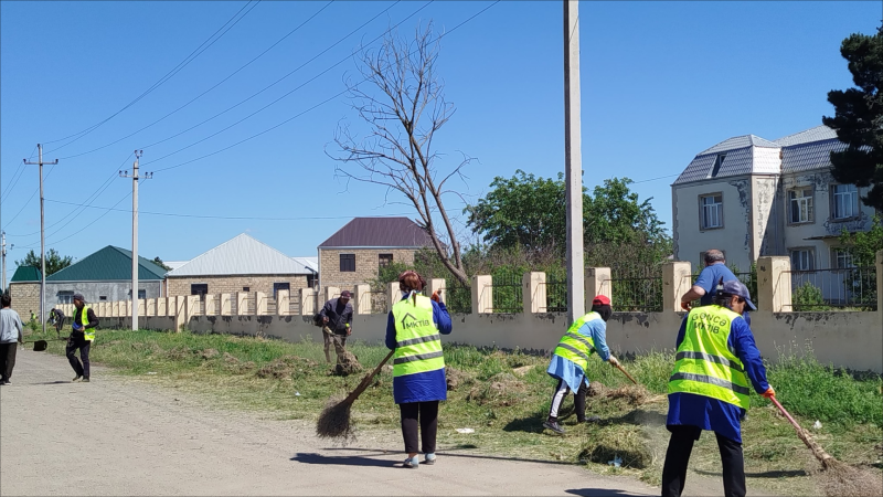 Gəncədə növbəti təmizlik aksiyası keçirilib - FOTO