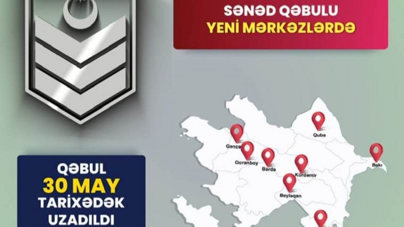 Müddətdən artıq həqiqi hərbi xidmətə qəbulun müddəti uzadılıb