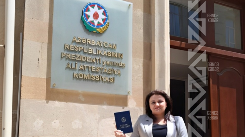 Gəncədə müəllimə elmi ad verildi