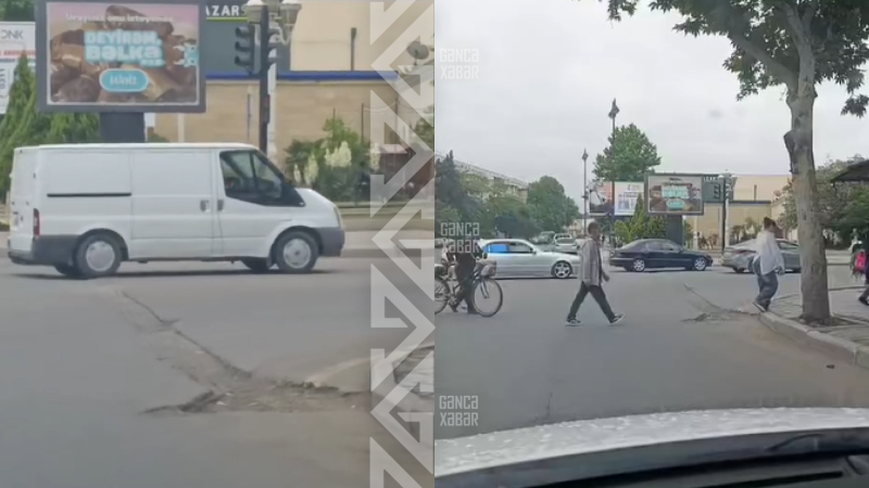 Gəncədə yol təmiri sürücüləri çətinlikdə qoydu