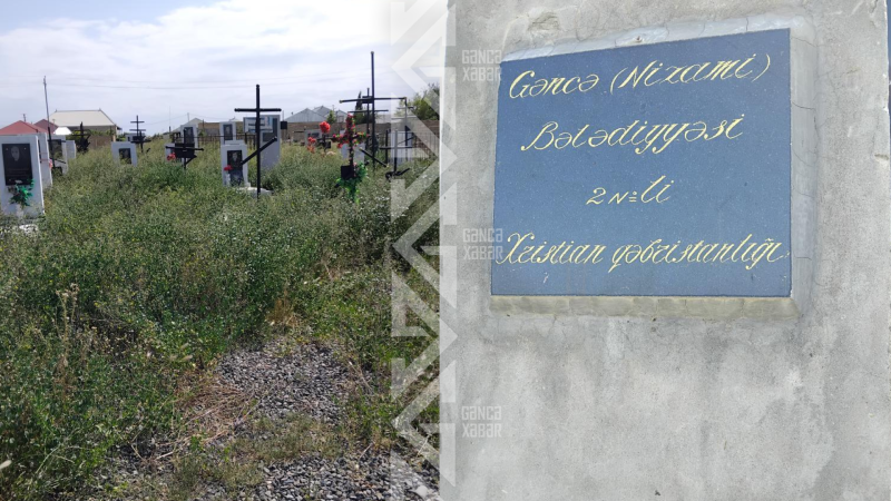 Gəncədə xristian qəbiristanlığının vəziyyəti - VİDEO