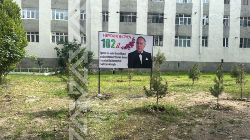 Gəncə sakinlərindən Ulu Öndərin xatirəsi ilə bağlı təşəbbüs