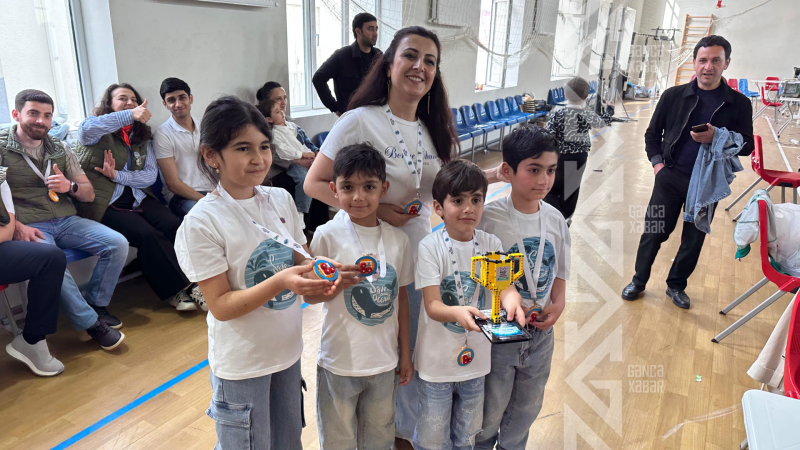 Gəncəli şagirdlər LEGO turnirində iki kubok qazandılar - FOTO