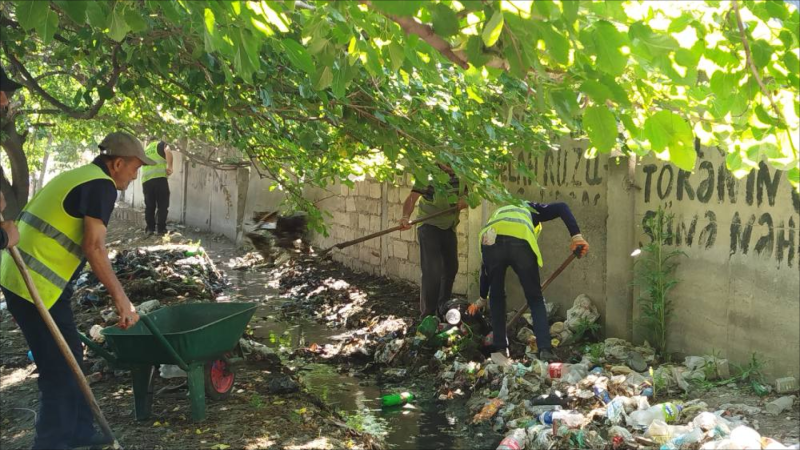 Gəncənin bir neçə ərazisində təmizlik aksiyası keçirilib