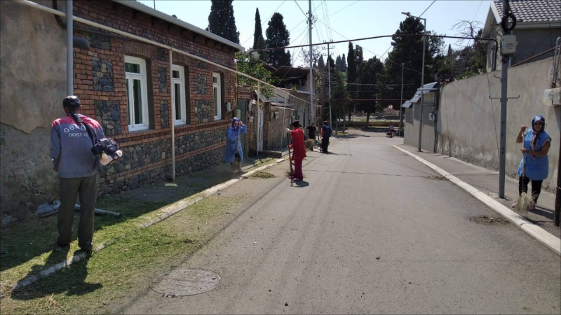 Gəncədə genişmiqyaslı təmizlik işləri görülüb - FOTO