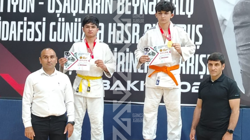Gəncəli şagird ciu-citsu üzrə medal qazandı