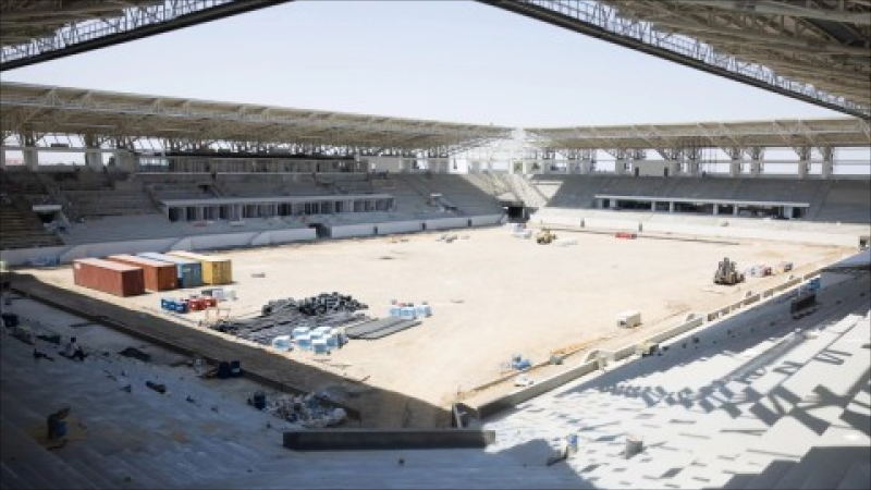Gəncə şəhər stadionunda son durum - FOTO