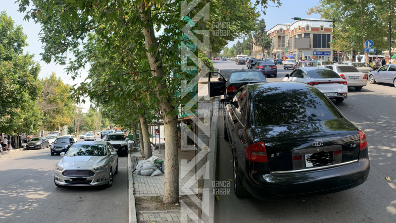 Gəncədə avtobuslara yol verilmir Gəncədə avtobuslara yol verilmir