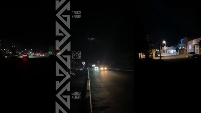 Gəncədə küçə işıqlandırılması problemi