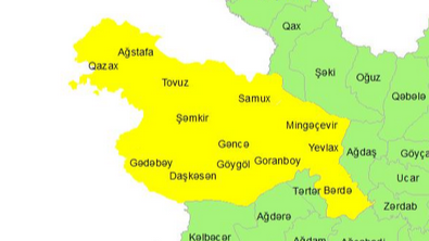Gəncədə güclü külək əsəcək - XƏBƏRDARLIQ