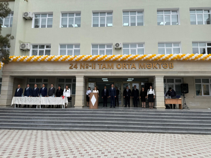 Gəncədə 24 nömrəli məktəbin açılışı olub