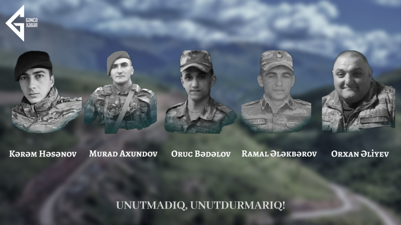 Antiterror əməliyyatların gəncəli şəhidləri