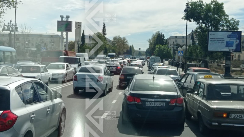 Bakının tıxacı gəldi çıxdı Gəncəyə…
