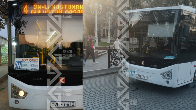 Gəncənin Karsan avtobusları Sumqayıta verildi