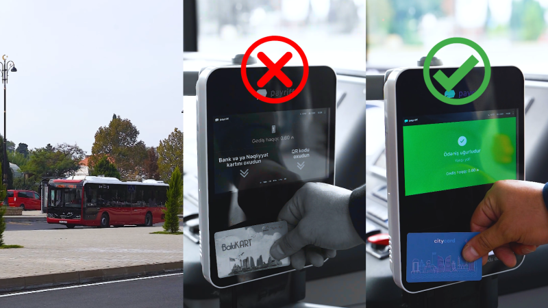 Gəncə sakinlərinə nağdsız avtobus ödənişləri ilə bağlı təlimat