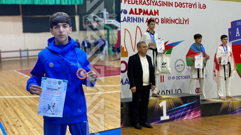 Gəncəli taekvondoçu beynəlxalq yarışda medal qazandı