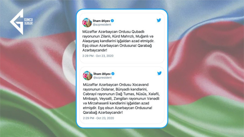 23 oktyabr 2020-ci il: Vətən müharibəsinin 27-ci günü