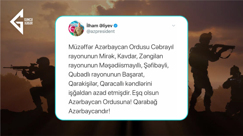 4 noyabr 2020-ci il: Vətən müharibəsinin 39-cu günü