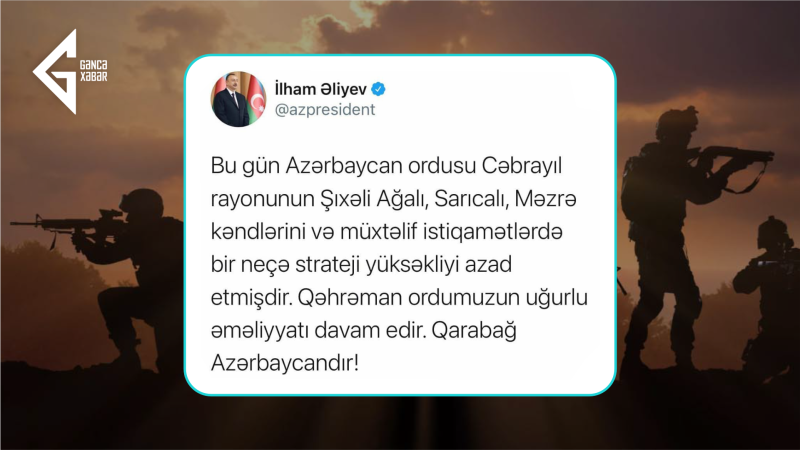 5 noyabr 2020-ci il: Vətən müharibəsinin 40-cı günü