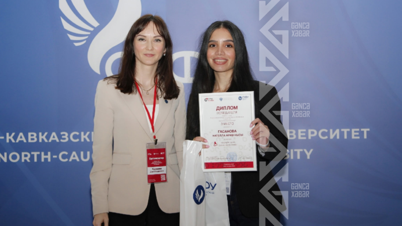 Gəncəli gözəl zehni ilə Rusiyada parladı