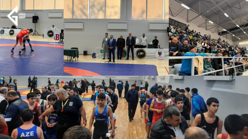 Gəncədə beynəlxalq güləş turniri keçirilib