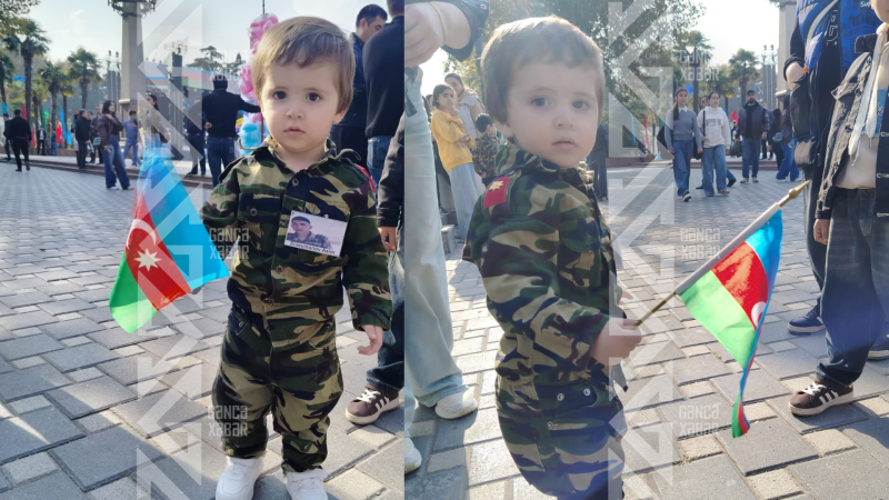 Gəncə küçələri üçrəngli bayrağımıza bürünüb