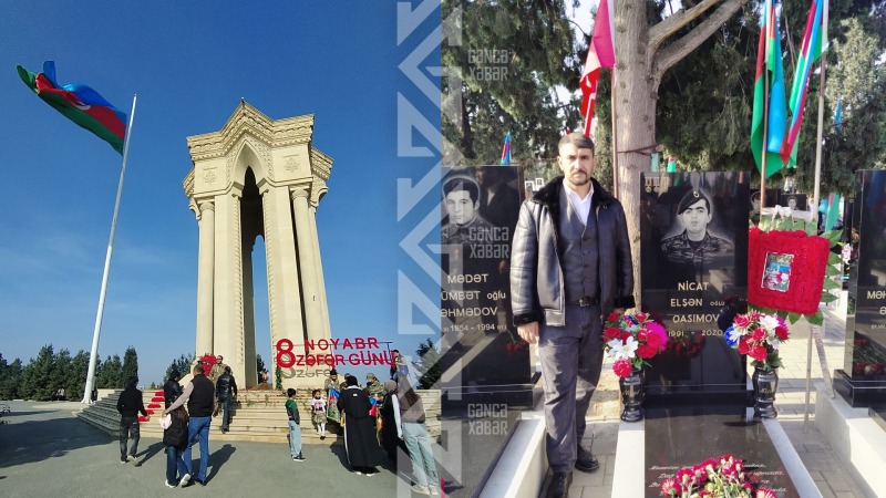 Gəncə şəhidləri ziyarət edilib