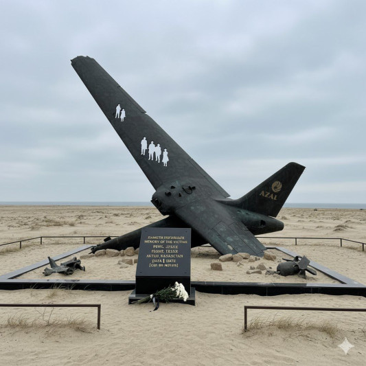 Qəzaya uğrayan təyyarəmizə Qazaxıstanda abidə ucaldılacaq