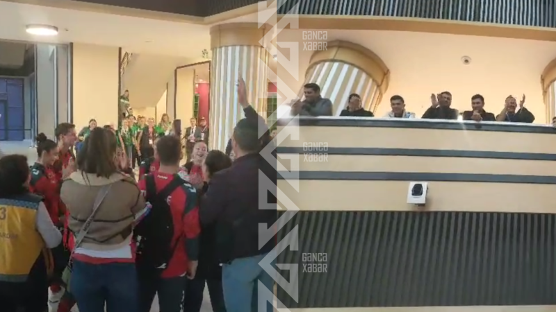 Gəncəlilər izdihamla türkiyəli gimnastları yola salıblar