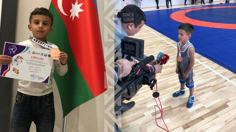 Gəncəli balası qızıl qopardı