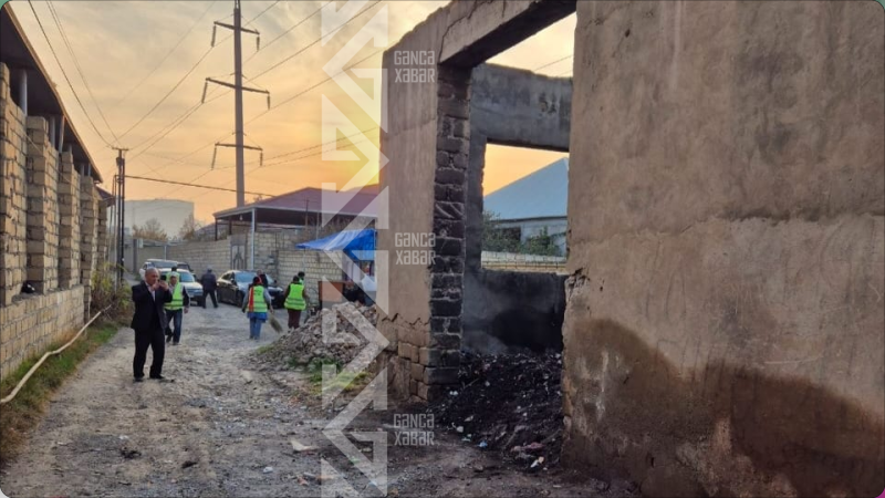 Gəncədə zibilliyə çevrilən yarımtikili təmizlənildi