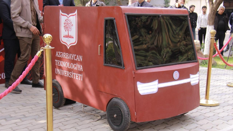 Gəncədə hazırlanan elektro avtomobilinin texniki imkanları təqdim edilib