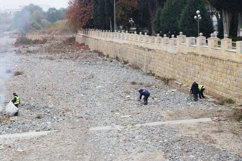 Gəncəçay yenə təmizlənilib