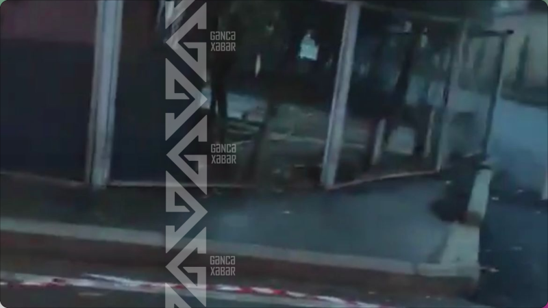 Gəncədə məktəb yolunda təhlükə