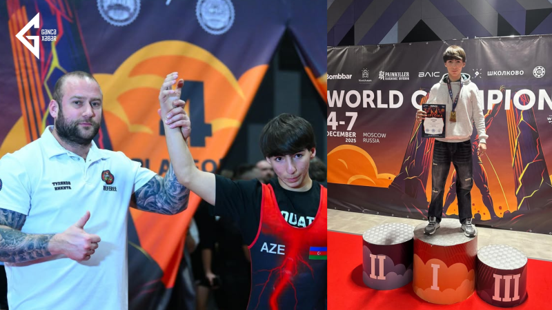 Gəncəli yeniyetmə dünya və Avropa rekordlarını qırdı