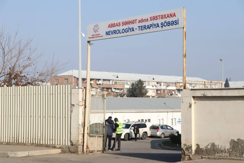 Xəstəxana ərazisində təmizlik işləri görülüb