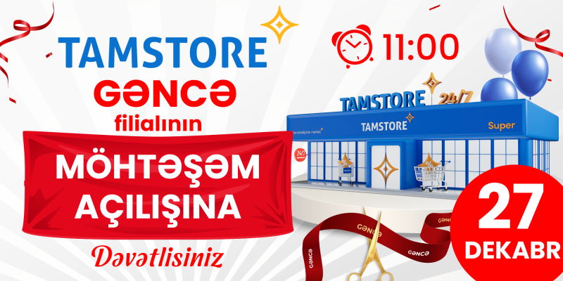 Tamstore artıq Gəncədə