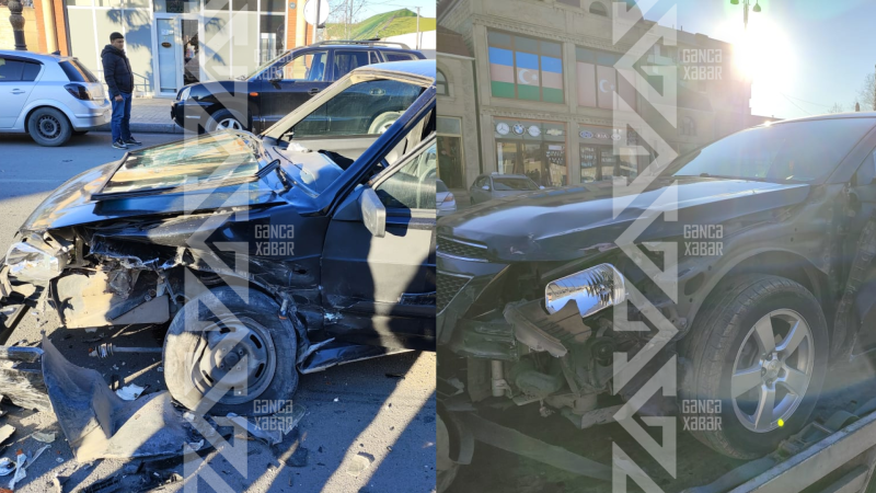 Gəncədə qoşa xətti saymayan qadın ağır qəza törətdi